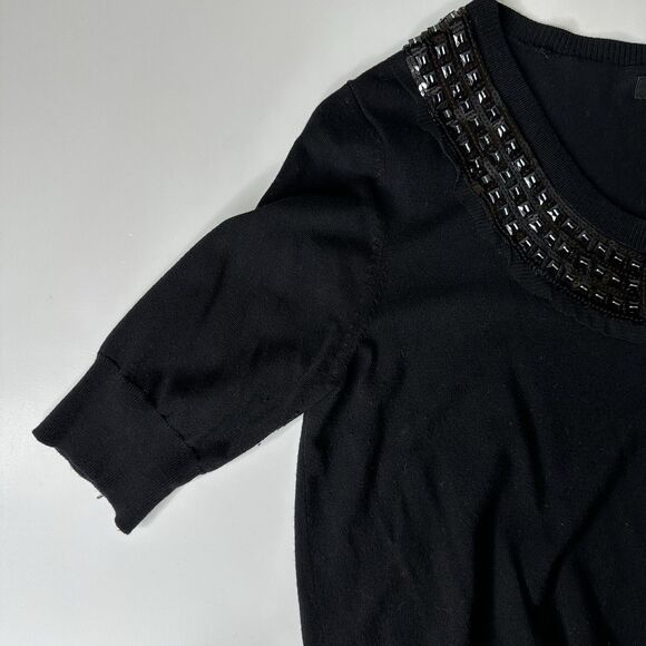 Express Design Studio Cardigan Sweater Sz L Embellished Neck Holiday NYE Event - Picture 10 of 12